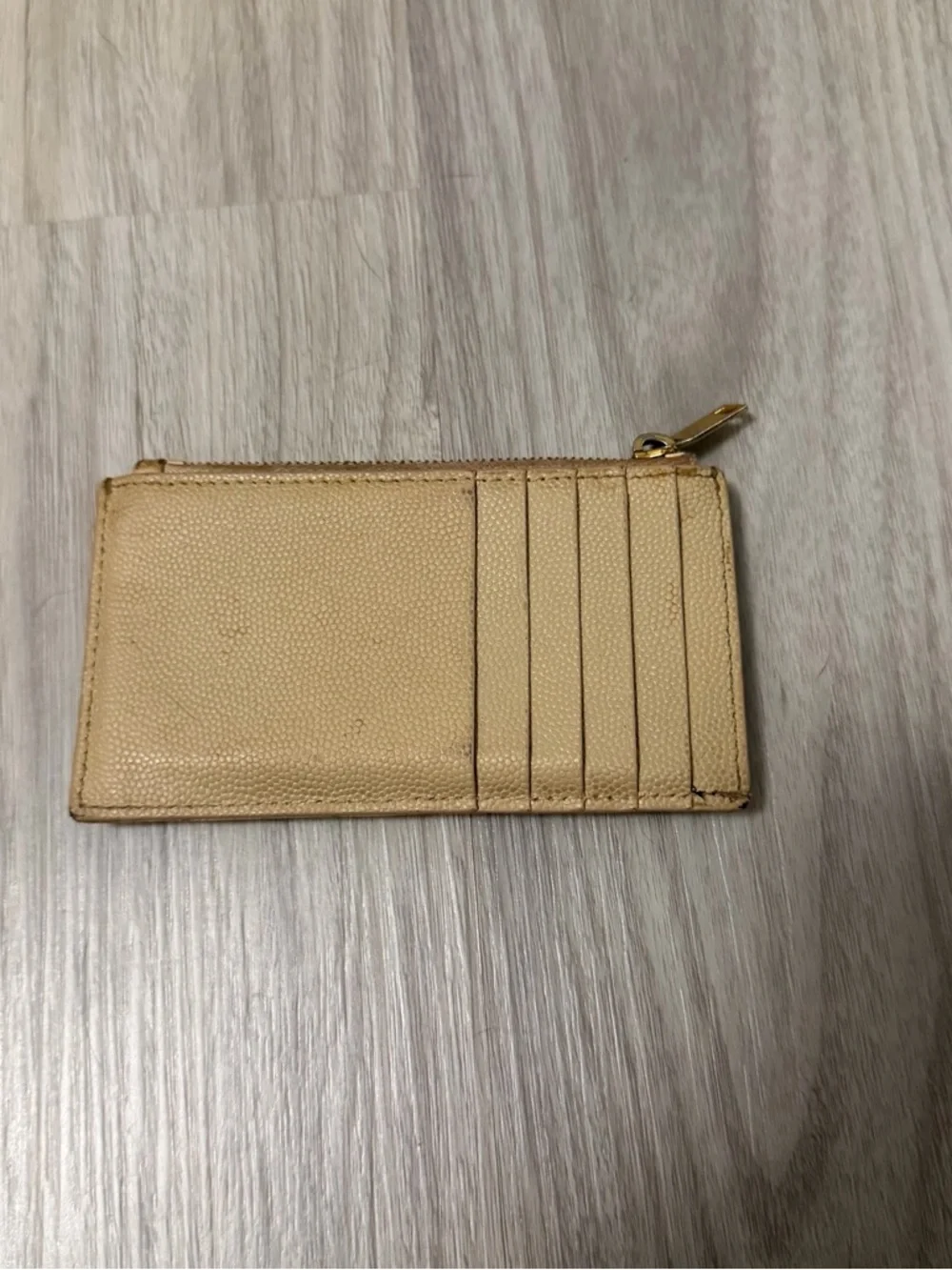 YSL Yves Saint Laurent Cassandre Matelassé Zipped Leather Card Case - Picture 5 of 9